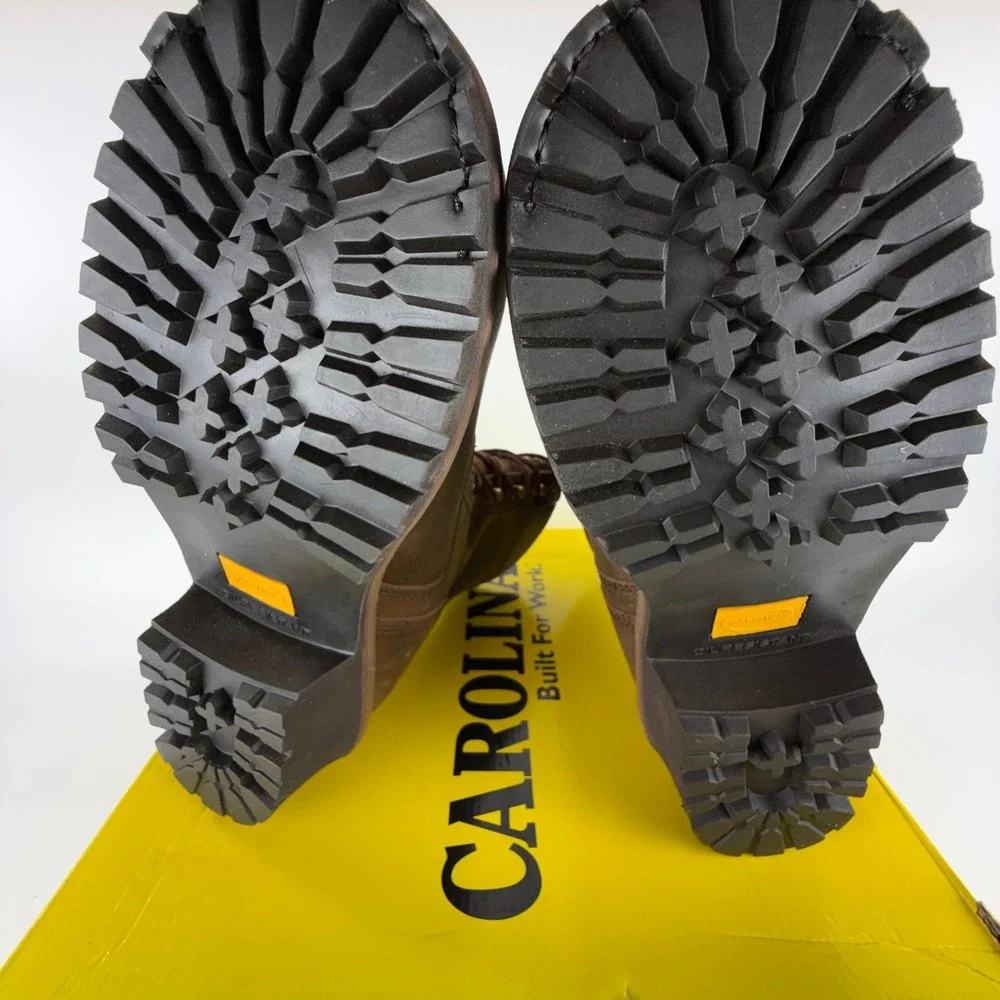 Carolina CA8508 Men 9 Inch Broad Toe Insulated‎ Waterproof Logger Boots 10 2E